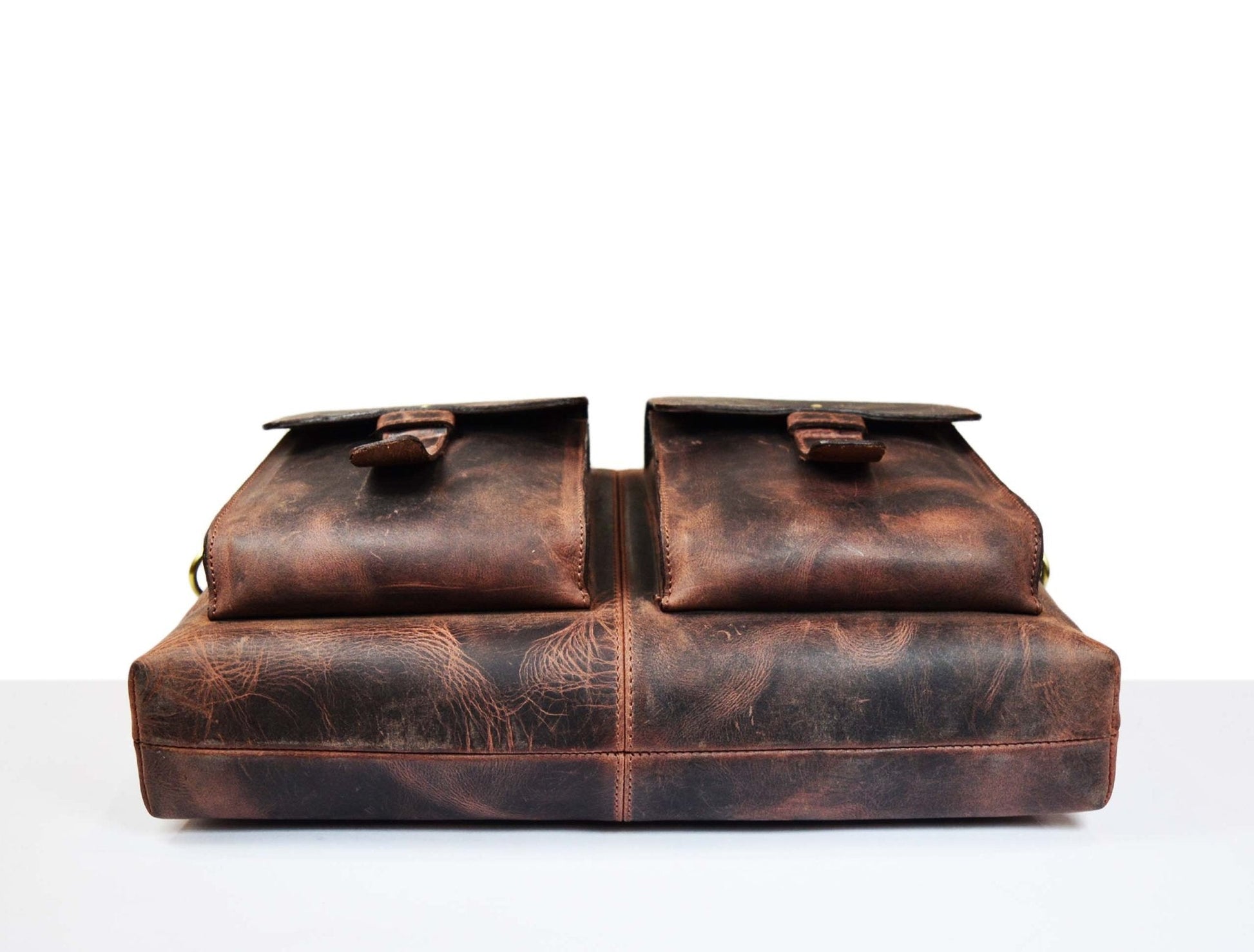 Berkeley Leather Portfolio Bag - Walnut Brown - Velora Luxury Fashion