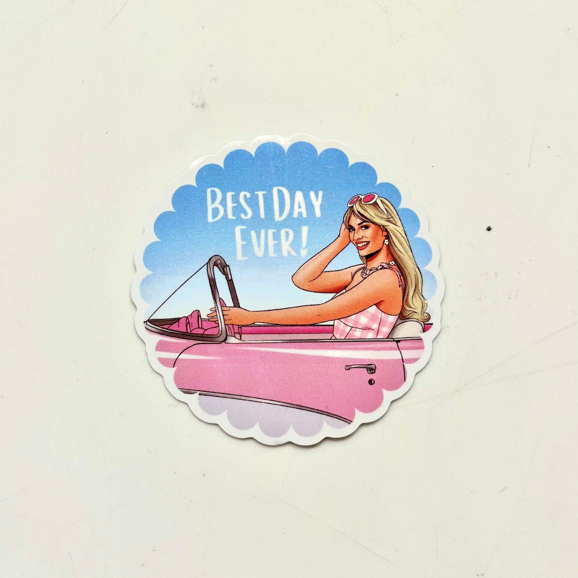 Best Day Ever Barbie Sticker - Velora Luxury Fashion