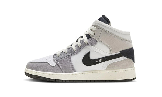 Big Kids Air Jordan 1 Mid SE Craft GS Inside Out - Cement Grey FD9091 002 Grade School - Size 6.5y - Velora Luxury Fashion