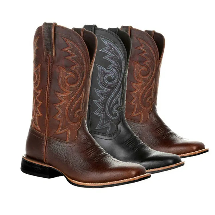 Big Wide Head Western Cowboy Boots EX-STOCK Canada