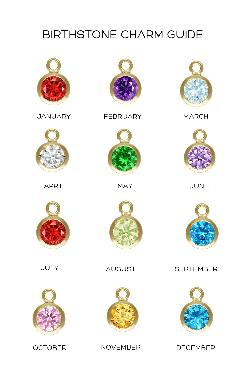 Birthstone Necklace - Velora Luxury Fashion