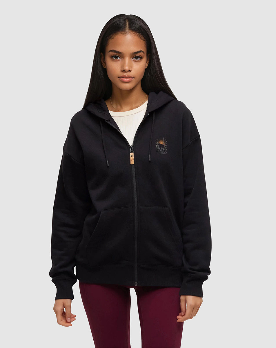Boreal Bison Full Zip Hoodie