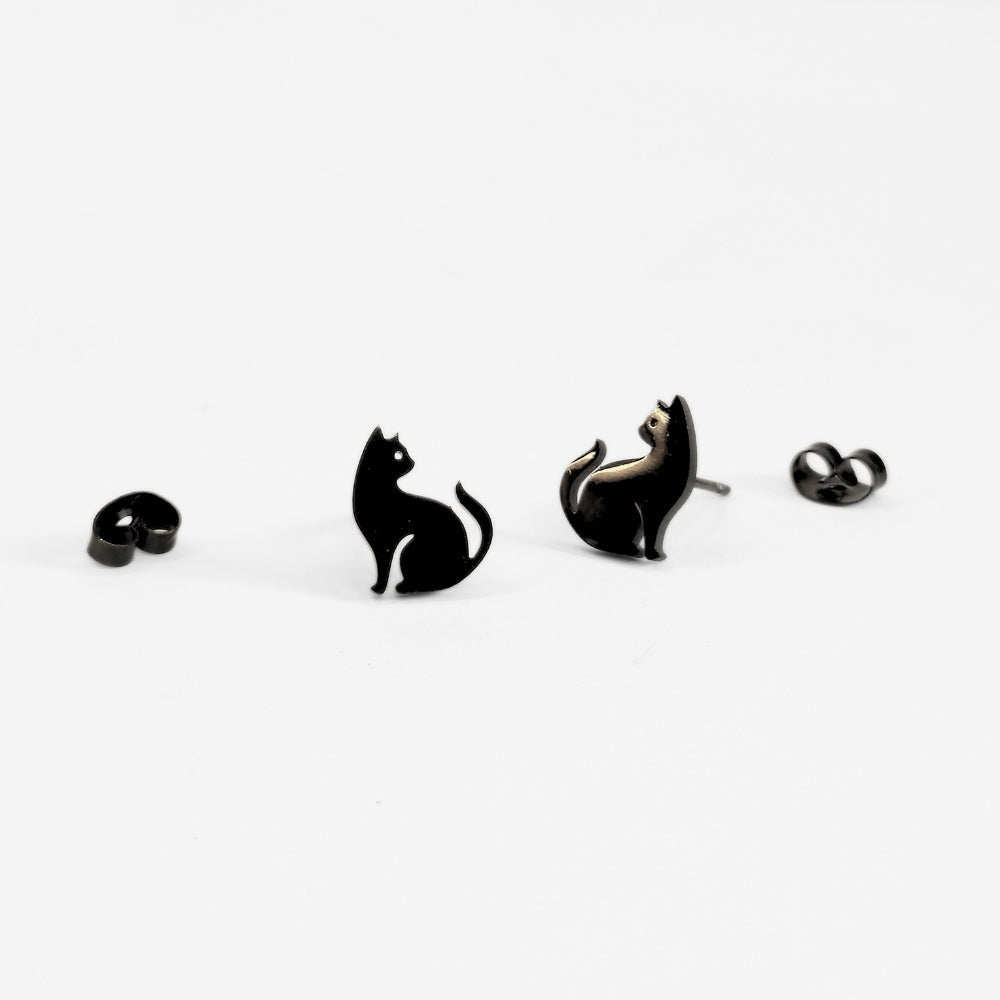 Black Cat Studs - Velora