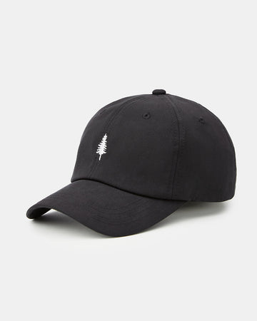 Tree Embroidery Tencel Peak Hat