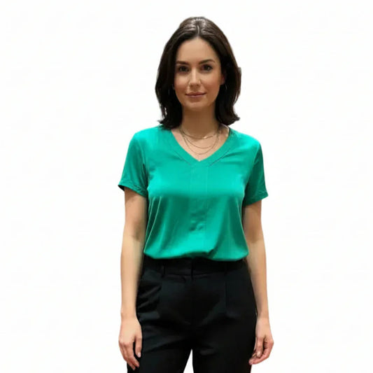 Blouse col V
