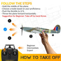 Blue Spitfire RC Airplane for Kids with 4-CH Xpilot Gyro Stabilizer - Velora Luxury Fashion