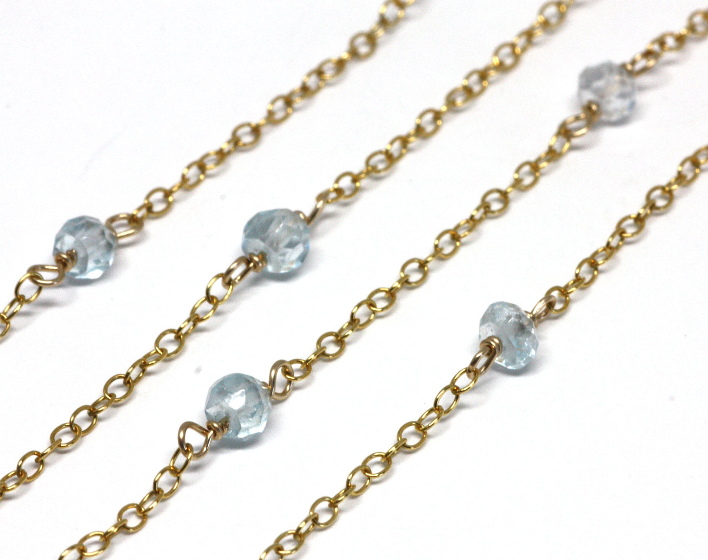 Blue Topaz Wire Wrapped Layering Necklace - Velora Luxury Fashion