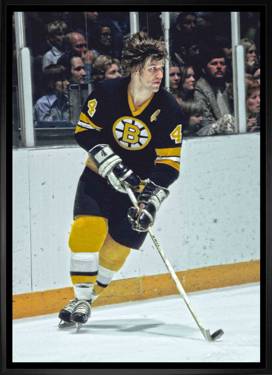 Bobby Orr Boston Bruins Framed 20x29 Skating With Puck Canvas - Velora Luxury Fashion