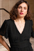 Bonnie Stretch Crochet Midi Dress - Velora Luxury Fashion