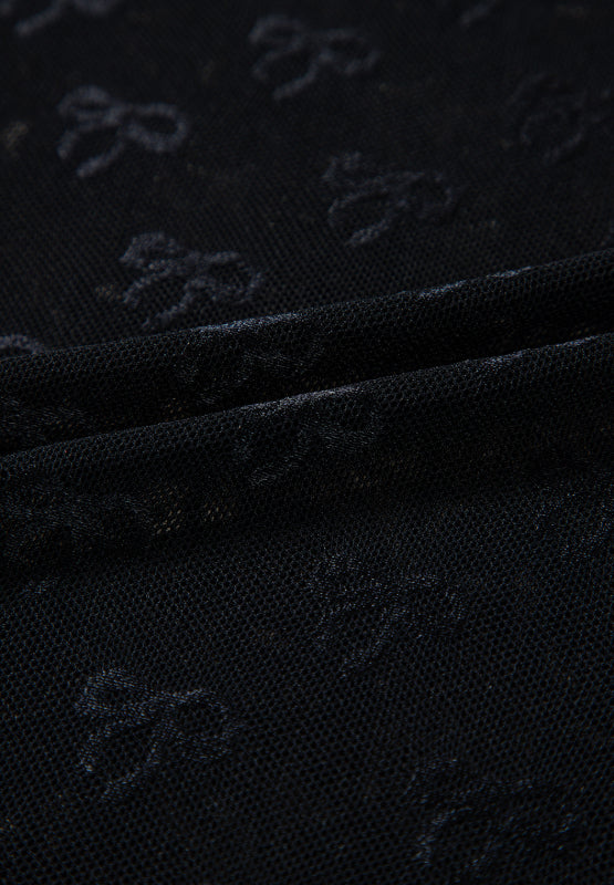 Bow Round Neck Long Sleeve Top - Velora Luxury Fashion