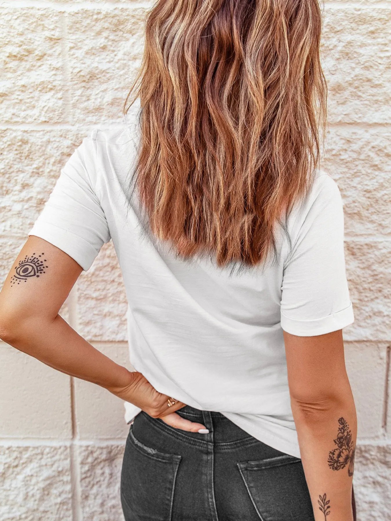 Bowknot Western Round Neck T Shirt - Velora Luxury Fashion