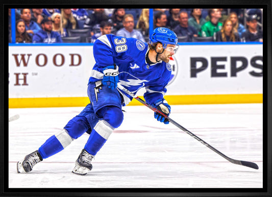Brandon Hagel 20x29 Framed Canvas Tampa Bay Lightning - Velora Luxury Fashion