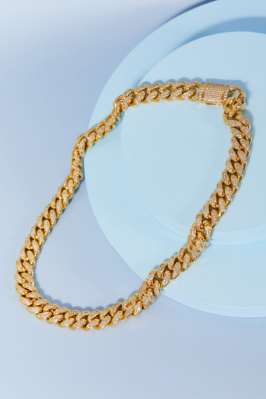 Brass Curb Chain Necklace - Velora Luxury Fashion