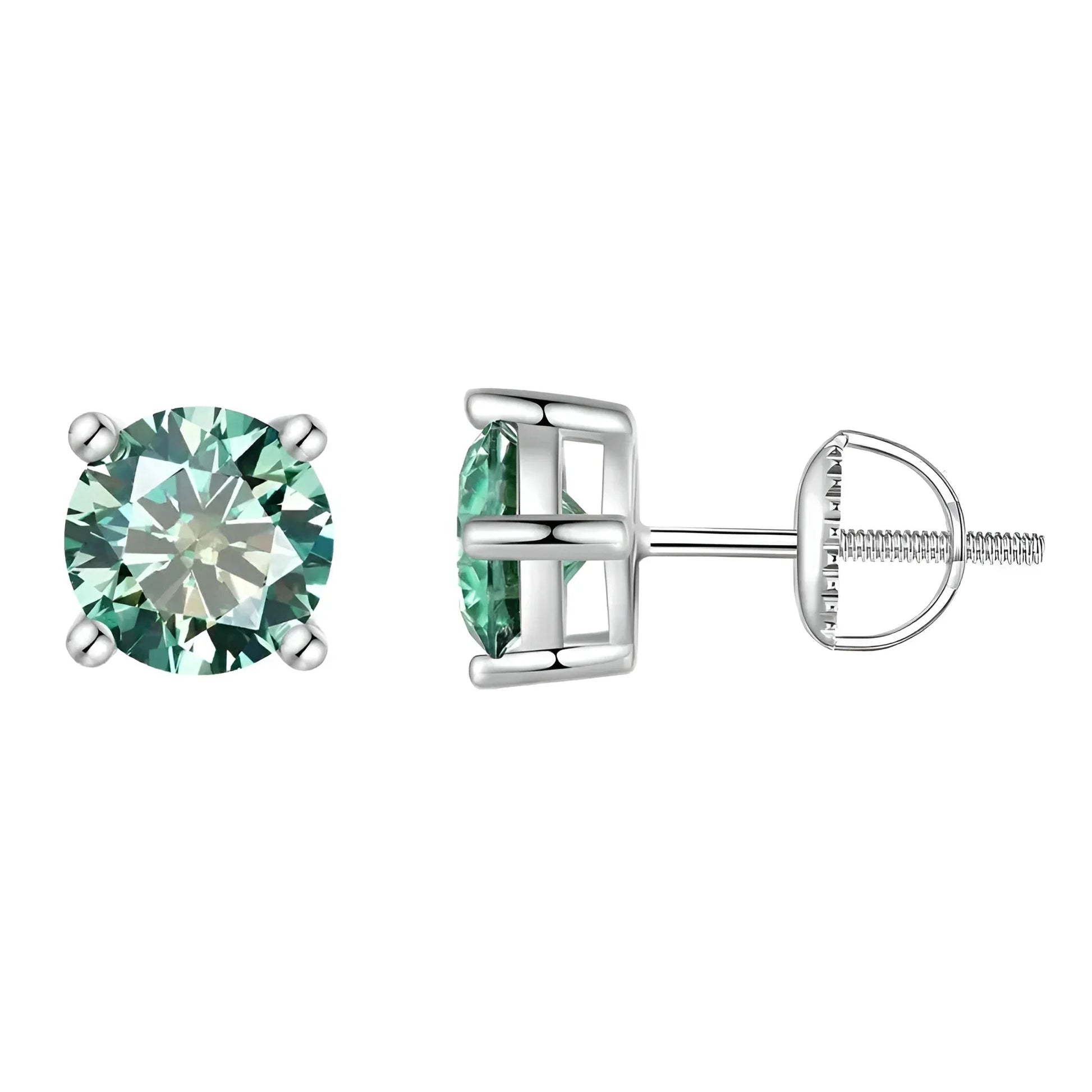 Breathtaking Moissanite Heart Stud Earrings | 925 Sterling Silver - Velora Luxury Fashion