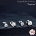 Breathtaking Moissanite Heart Stud Earrings | 925 Sterling Silver - Velora Luxury Fashion