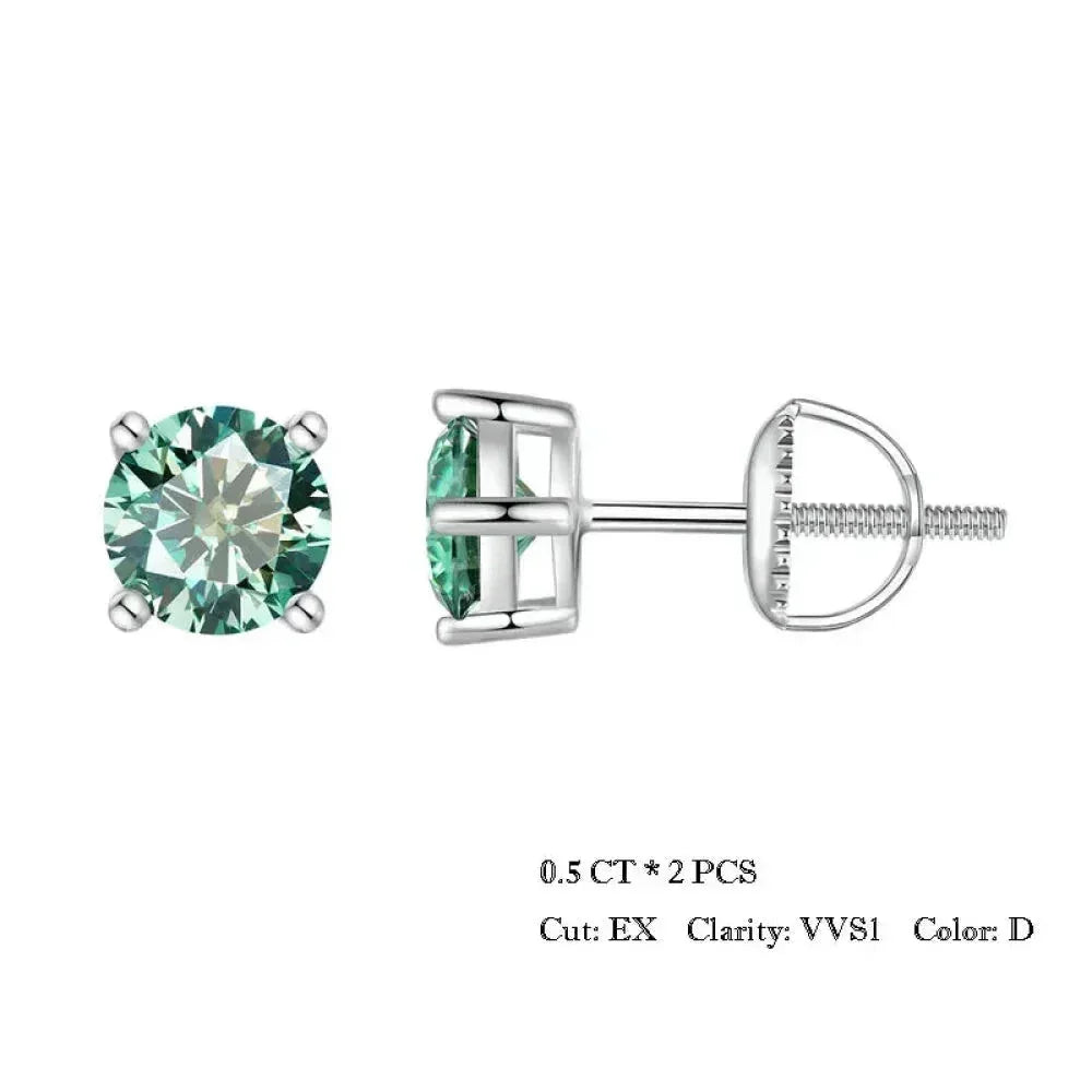 Breathtaking Moissanite Heart Stud Earrings | 925 Sterling Silver - Velora Luxury Fashion
