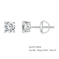 Breathtaking Moissanite Heart Stud Earrings | 925 Sterling Silver - Velora Luxury Fashion