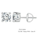 Breathtaking Moissanite Heart Stud Earrings | 925 Sterling Silver - Velora Luxury Fashion