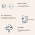 Breathtaking Moissanite Heart Stud Earrings | 925 Sterling Silver - Velora Luxury Fashion