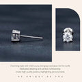 Breathtaking Moissanite Heart Stud Earrings | 925 Sterling Silver - Velora Luxury Fashion