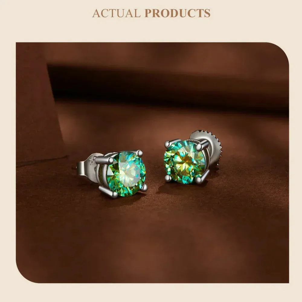 Breathtaking Moissanite Heart Stud Earrings | 925 Sterling Silver - Velora Luxury Fashion