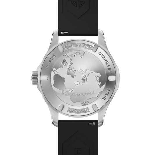 Bremont Supermarine 300M GMT, 'Glacier' Blue SM40-GMT-SS-BLBK-S - Velora