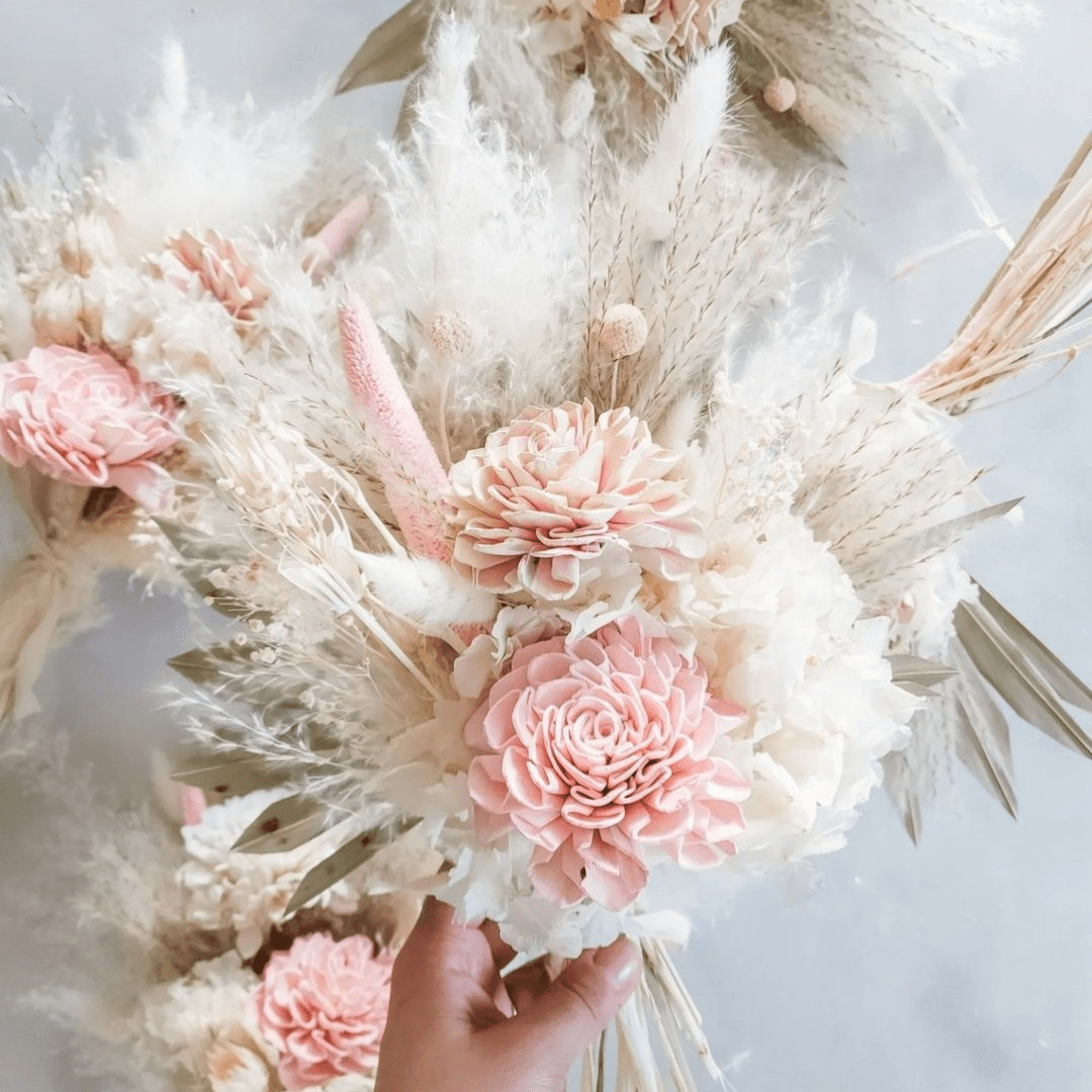 Bridal Bouquet - Pinks & Whites - Velora Luxury Fashion
