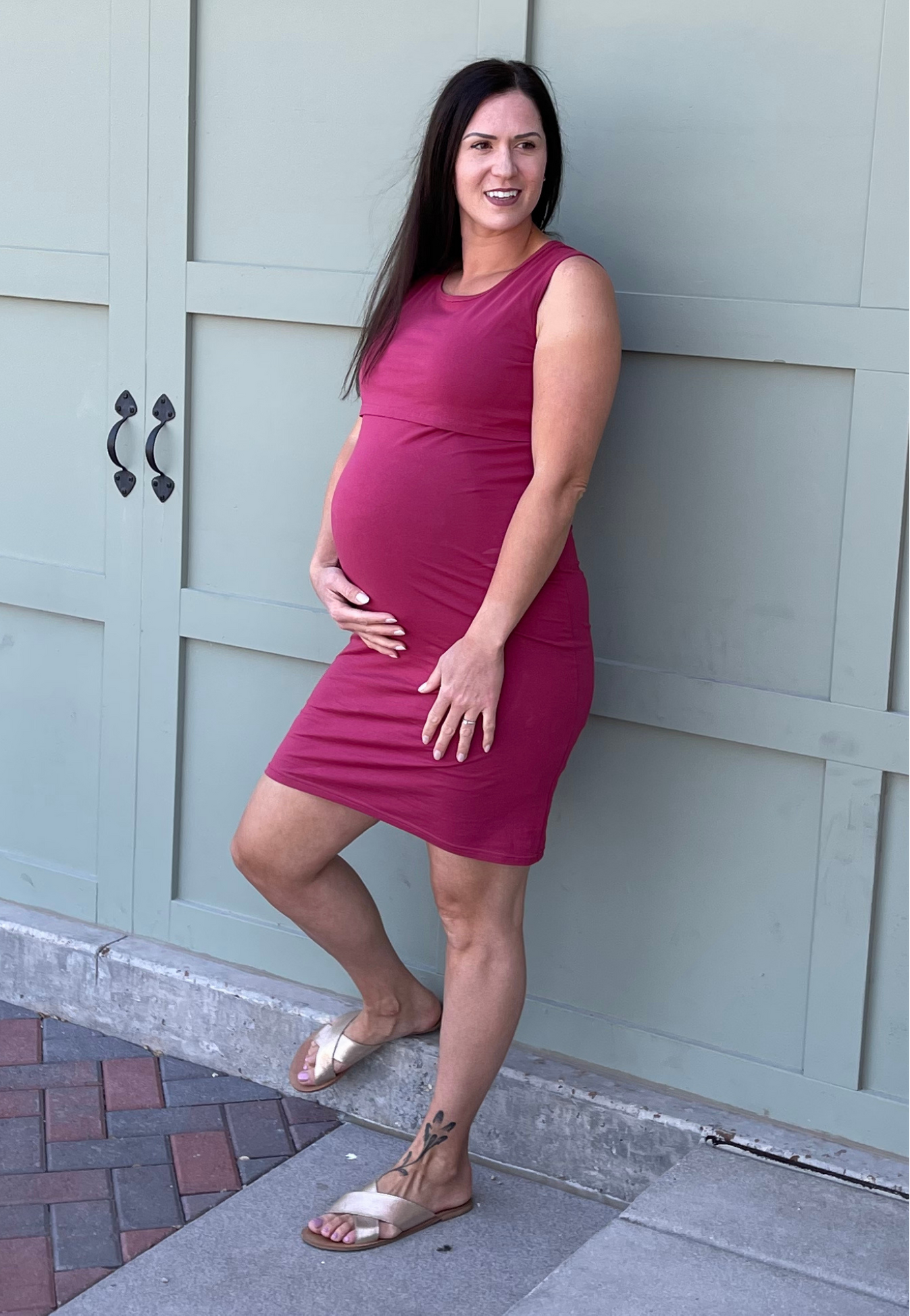 Brittany Maternity and Nursing Dress - Velora Luxury Fashion