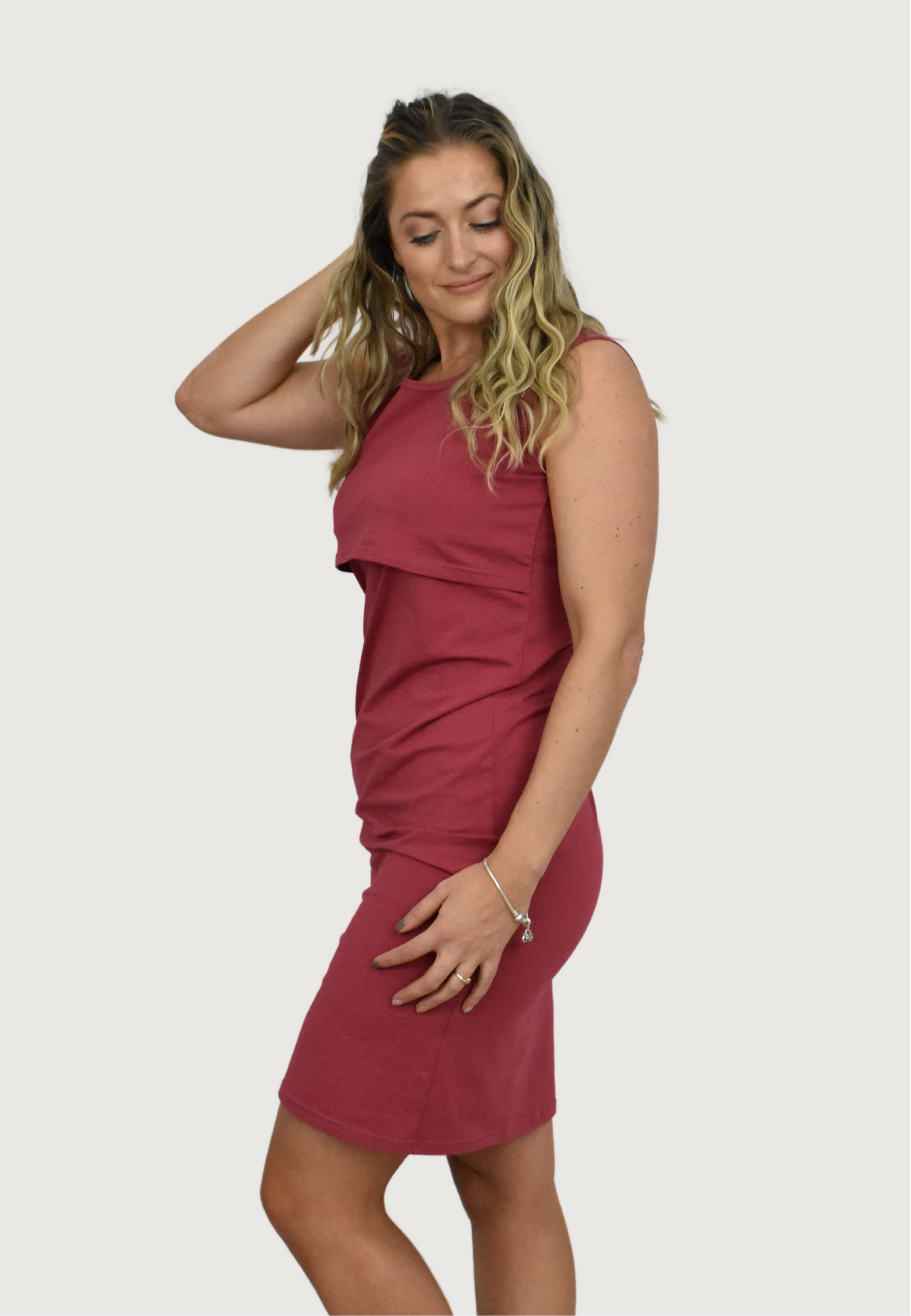 Brittany Maternity and Nursing Dress - Velora Luxury Fashion