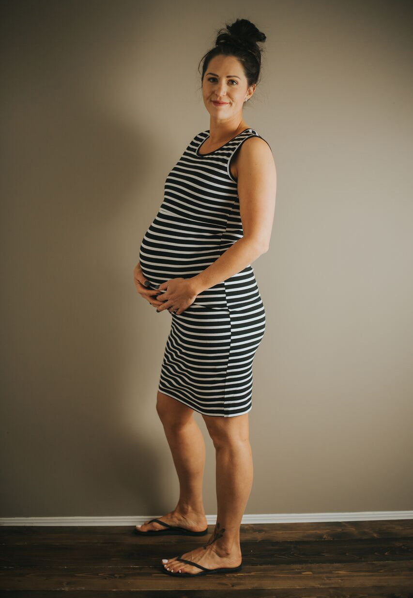 Brittany Maternity and Nursing Dress - Velora Luxury Fashion