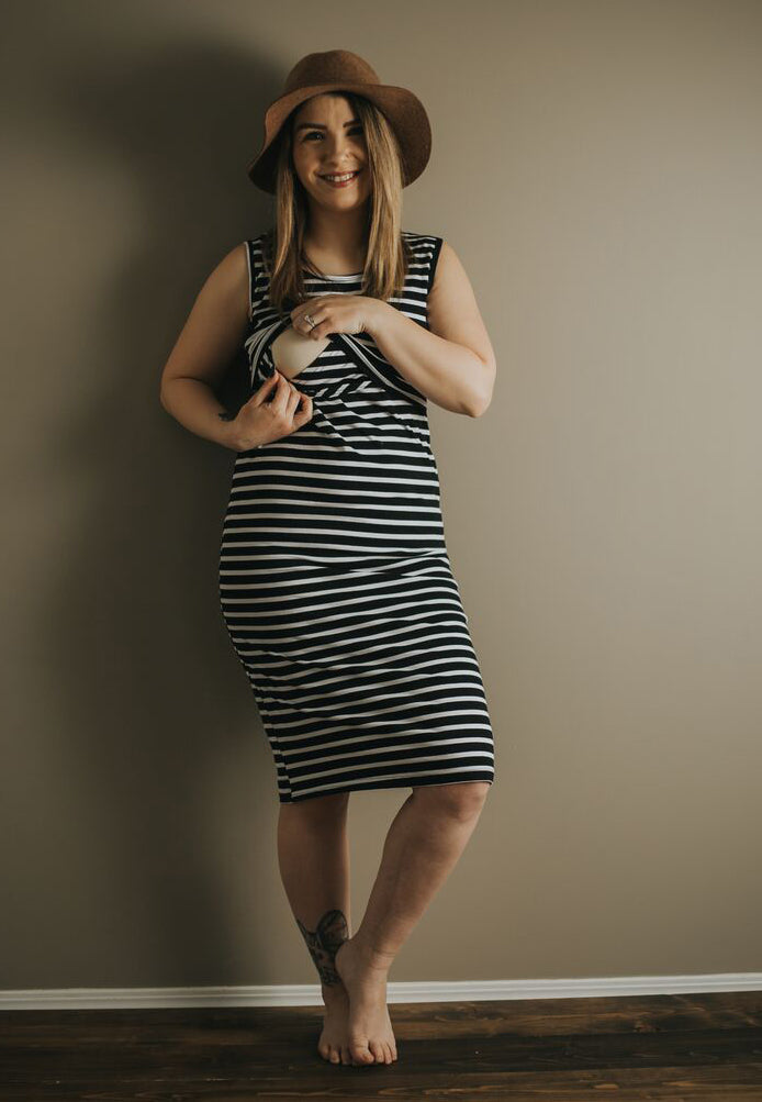 Brittany Maternity and Nursing Dress - Velora Luxury Fashion