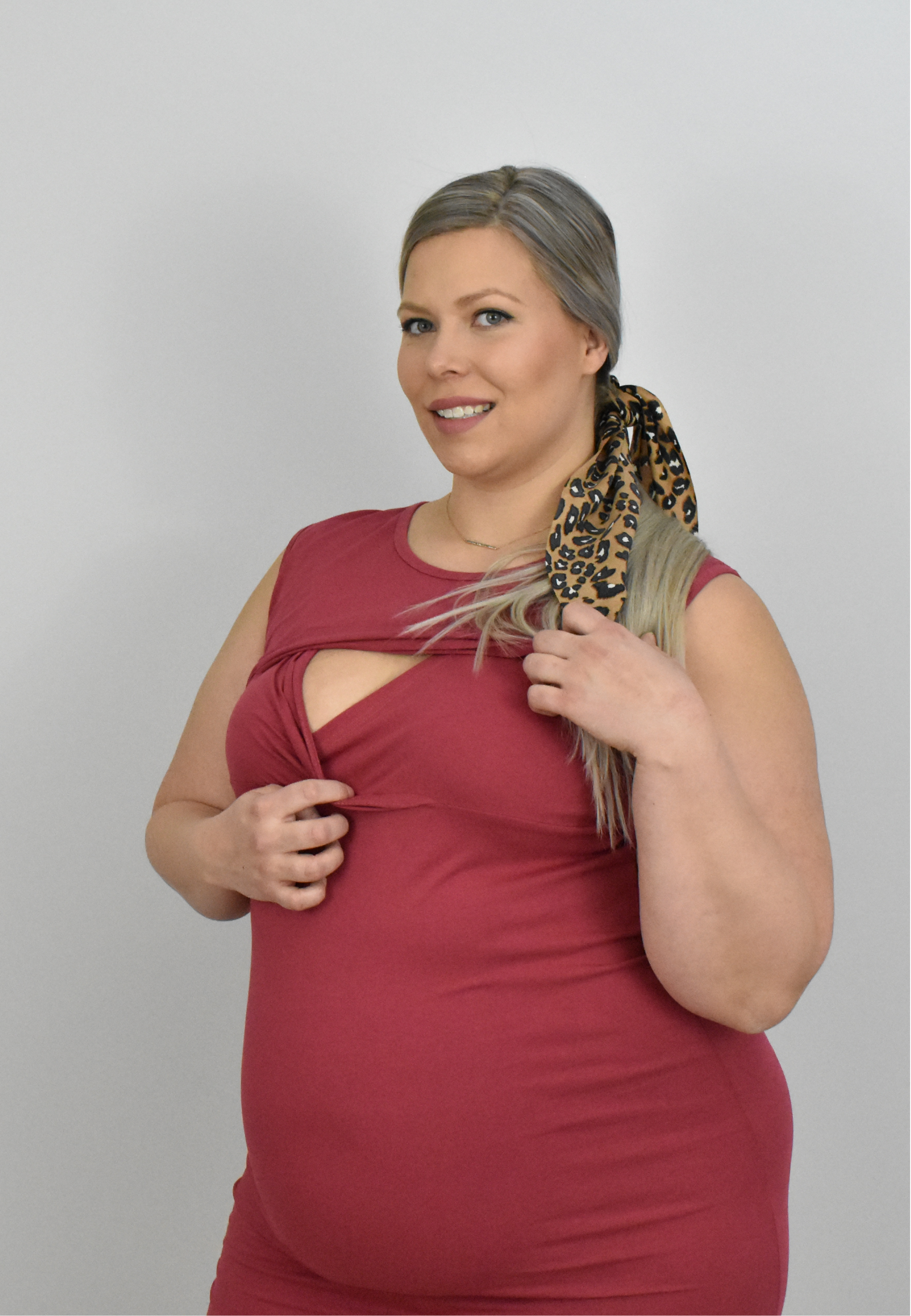 Brittany Maternity and Nursing Dress - Velora Luxury Fashion