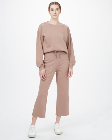 French Terry Wide Leg Sweatpant