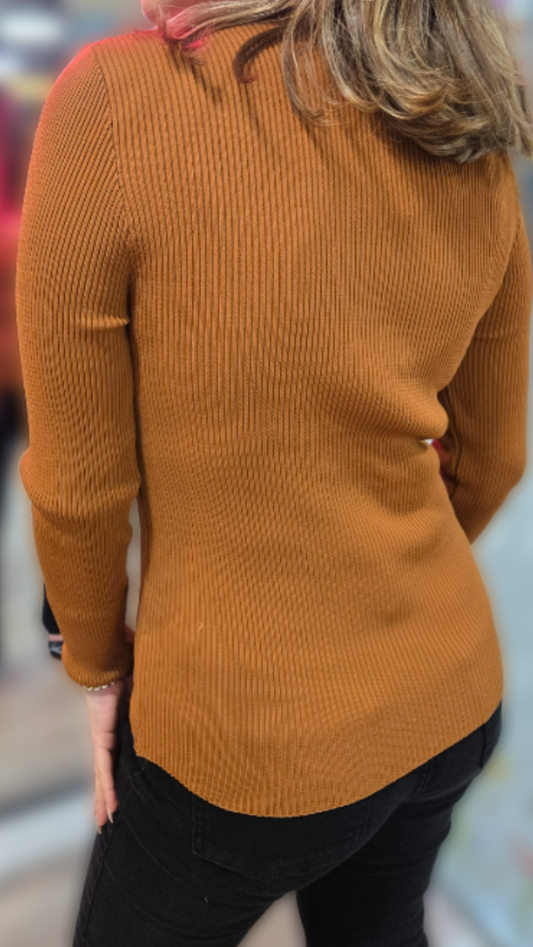 Brown Woven Top - Velora