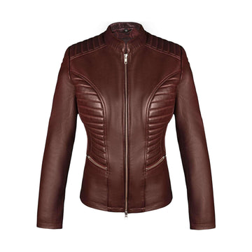 Valkyrie Burgundy Leather Jacket