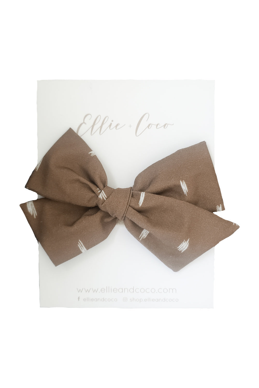 Dotting Tawny Oversize Bow - Velora