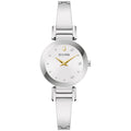 Bulova Marc Anthony Ladies Modern Diamond Silver Stainless Steel Bangle Bracelet WatchSilver White Dial Style: 96P241 - Velora Luxury Fashion