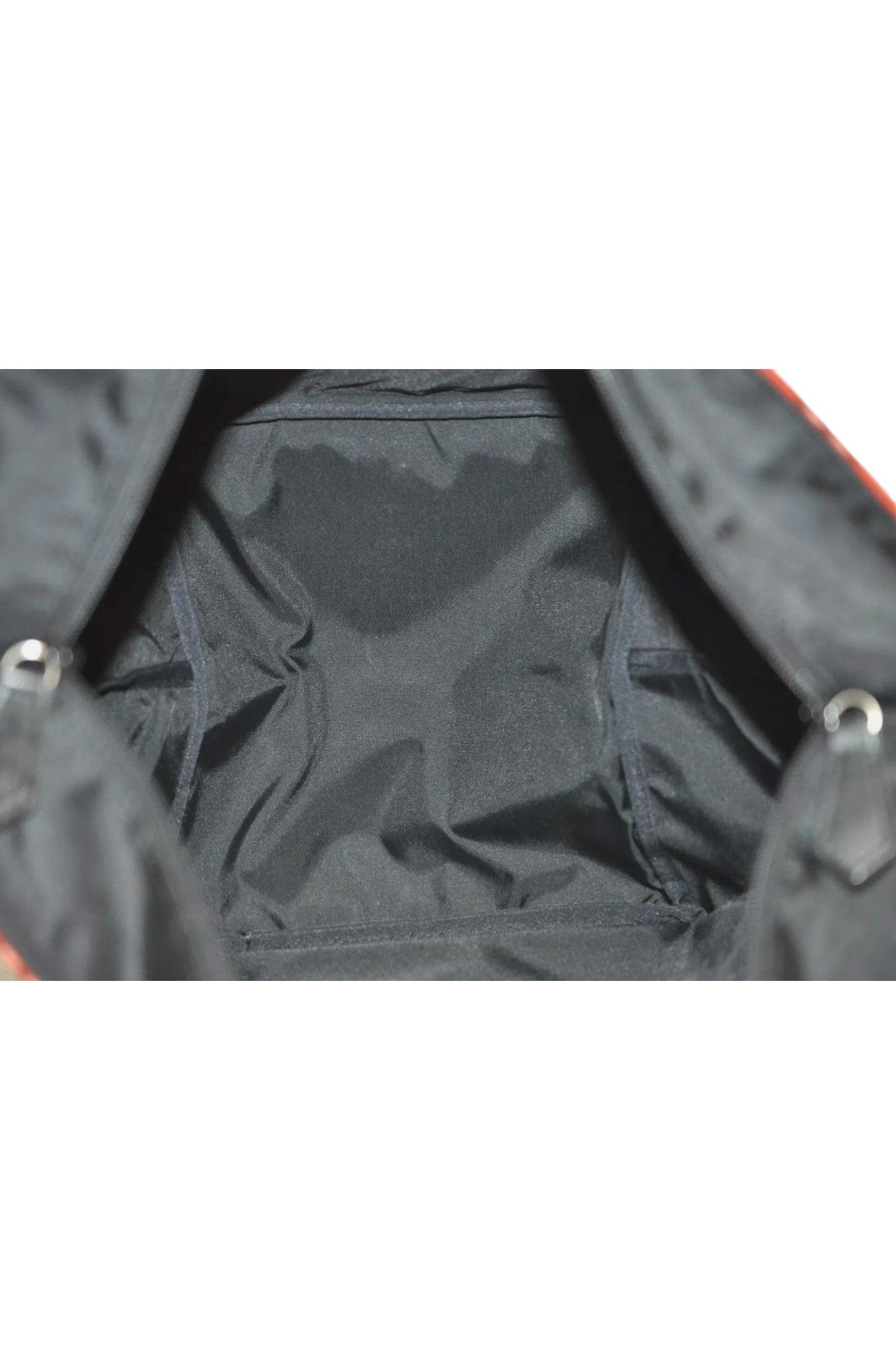 Burberry BLUE LABEL Check Shoulder Tote Bag Nylon Leather Red 9373K - Velora Luxury Fashion