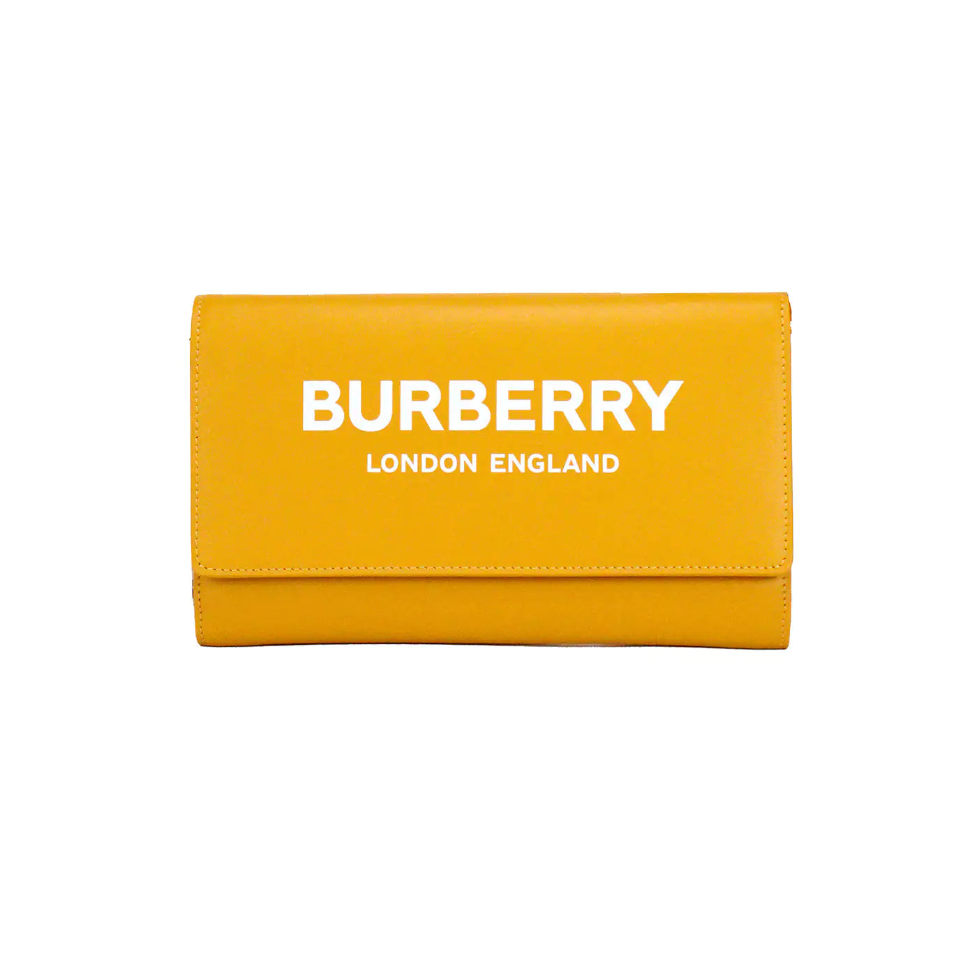 Burberry Hazelmere Leather Light Copper Orange Wallet Crossbody - Velora Luxury Fashion