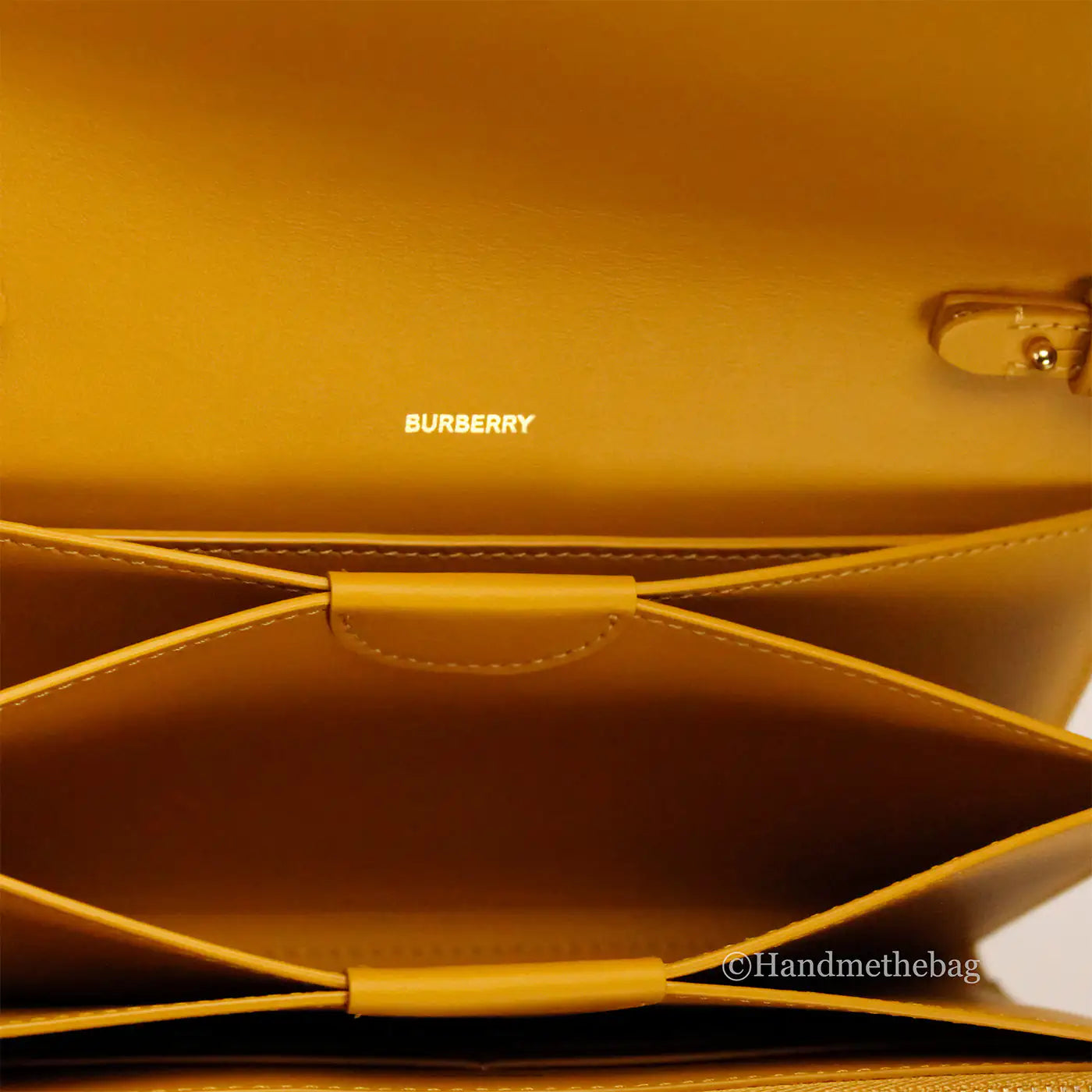 Burberry Hazelmere Leather Light Copper Orange Wallet Crossbody - Velora Luxury Fashion