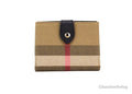 Burberry Luna Black Leather House Check Coin Pouch Wallet - Velora Luxury Fashion
