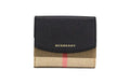 Burberry Luna Black Leather House Check Coin Pouch Wallet - Velora Luxury Fashion