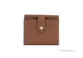 Burberry Luna Tan Grained Leather Small Coin Pouch Wallet - Velora Luxury Fashion