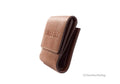 Burberry Luna Tan Grained Leather Small Coin Pouch Wallet - Velora Luxury Fashion