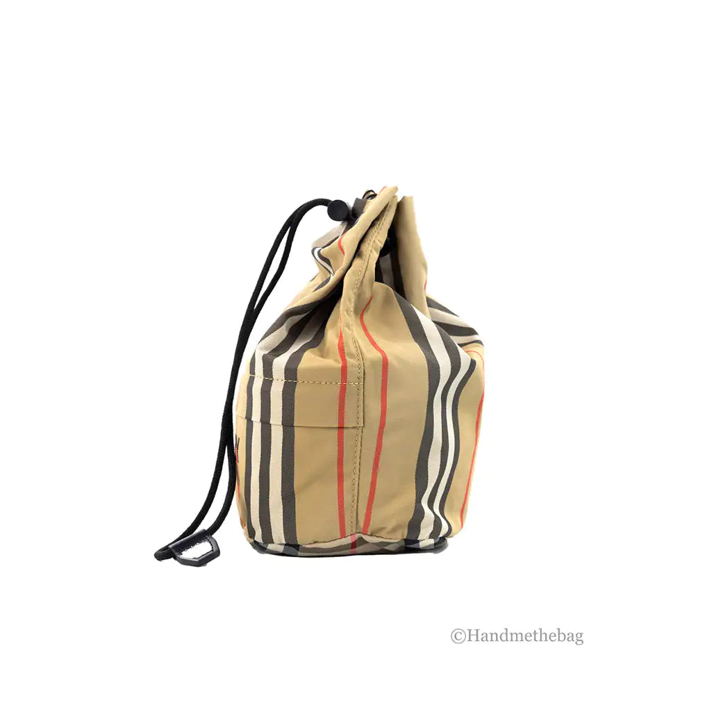 Burberry Phoebe Nylon Drawstring Bucket Bag - Velora Luxury Fashion