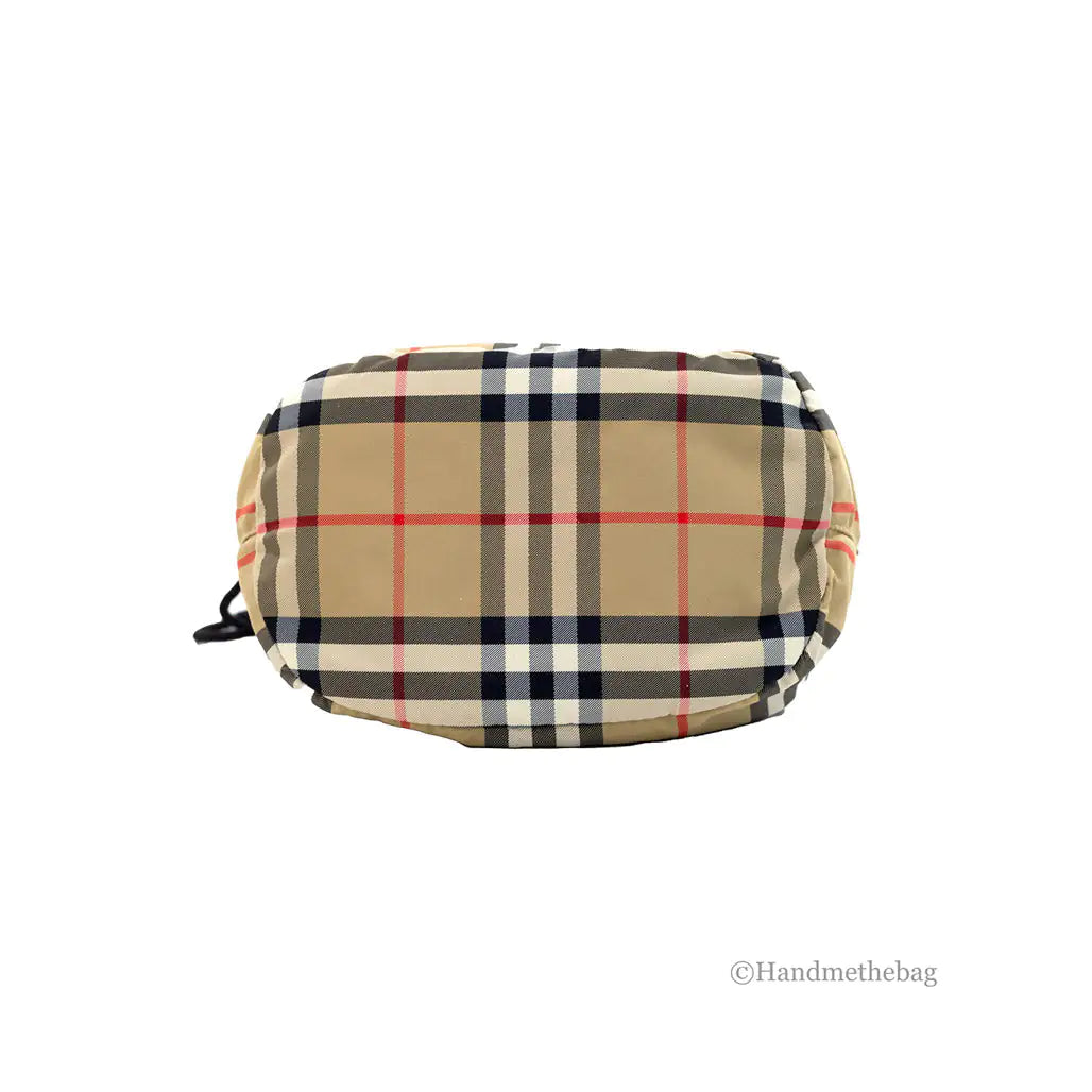 Burberry Phoebe Nylon Drawstring Bucket Bag - Velora Luxury Fashion