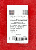 Burberry Porter Red Leather Branded Embossed Clutch Flap Wallet - Velora Luxury Fashion