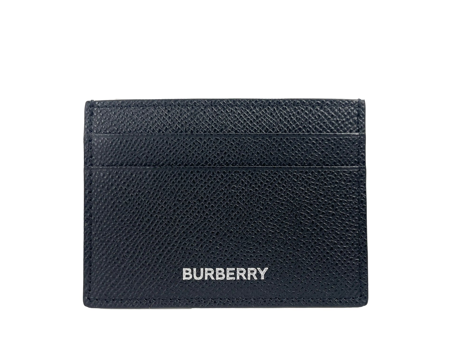 Burberry Sandon Grained Leather Card Case Wallet - Velora Luxury Fashion