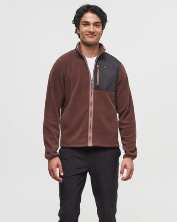 Recycled MicroFleece Contrast Full Zip