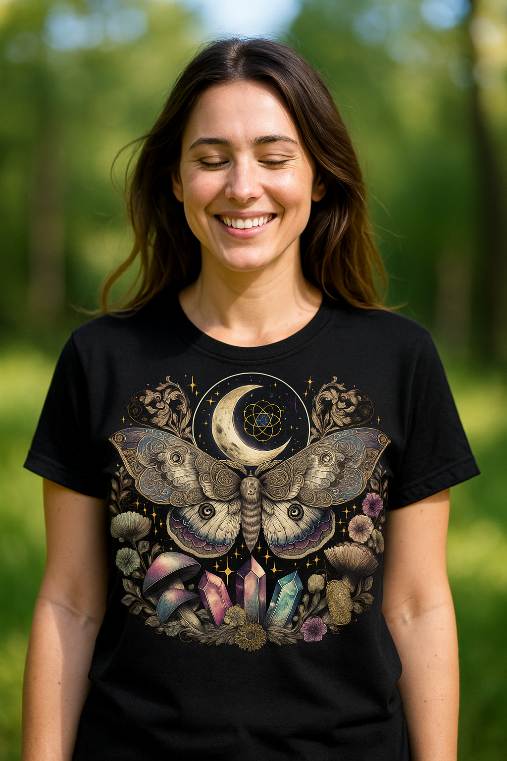 Butterfly and Crystals Tee - Velora